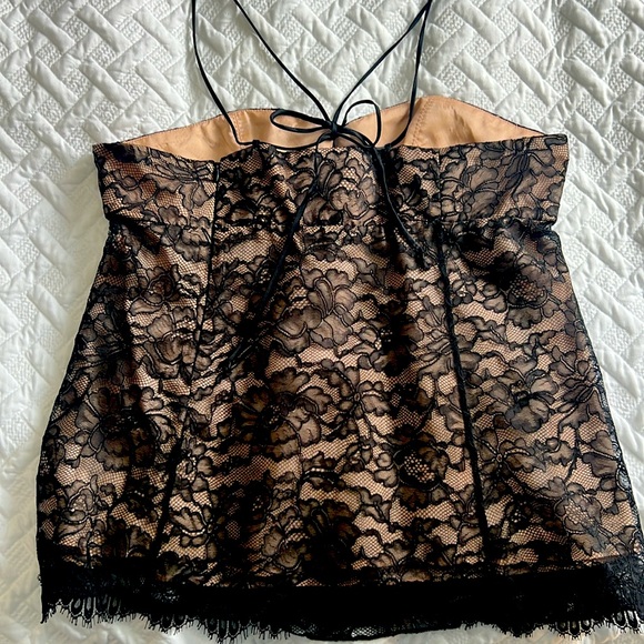 Rebecca Taylor - Gorgeous Black Lace Top, Size 6 - Picture 2 of 4